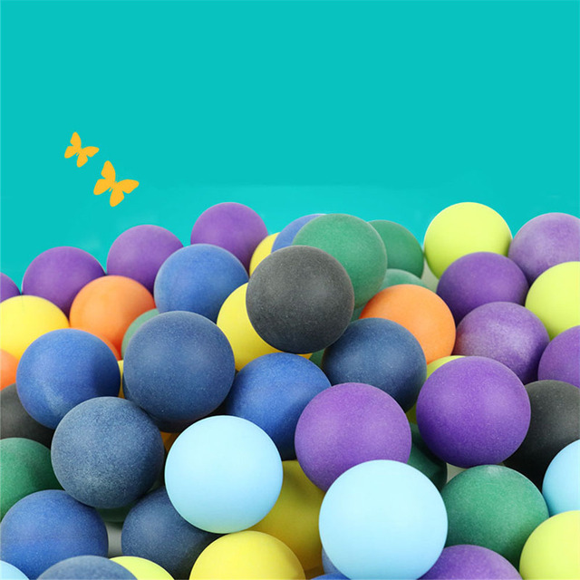 100 szt. Kolorowe piłki do ping-ponga 40mm 2.4g mieszane kolory - Wianko - 8