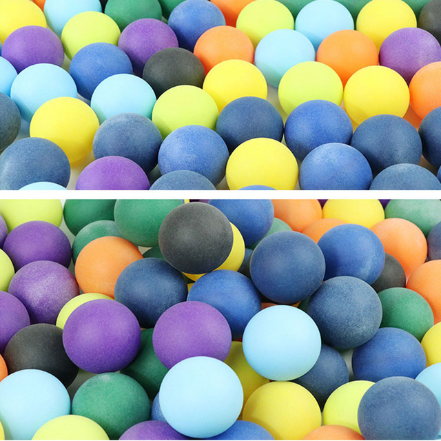 100 szt. Kolorowe piłki do ping-ponga 40mm 2.4g mieszane kolory - Wianko - 6