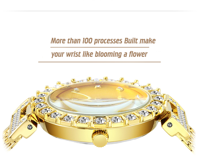Zegarek damski MISSFOX znanej marki, biżuteryjne złoto, elegancki i modne, wodoodporny na popularny kobiecy produkt 2020 - Wianko - 7