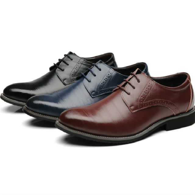 Nowe męskie buty wizytowe zamszowe - modele wiosenne i jesienne, kolor czarny - Wianko - 11