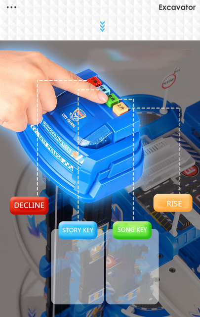 Duże centrum parkingowe dla dzieci z zestawem zabawek - policja, straż pożarna, lotnisko i garaż samochodowy HC0226 - Wianko - 12