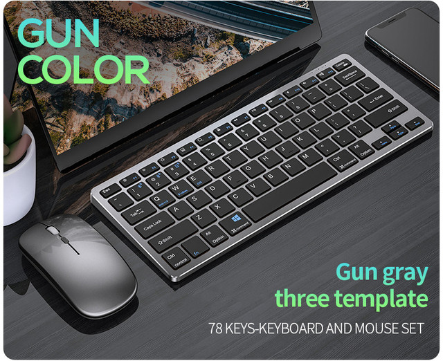 Zmyślony finalny tytuł: Przenośna bezprzewodowa klawiatura i mysz 2.4GHz z akumulatorem Bluetooth - idealne combo dla telefonu, tabletu, iPada i laptopa - Wianko - 6