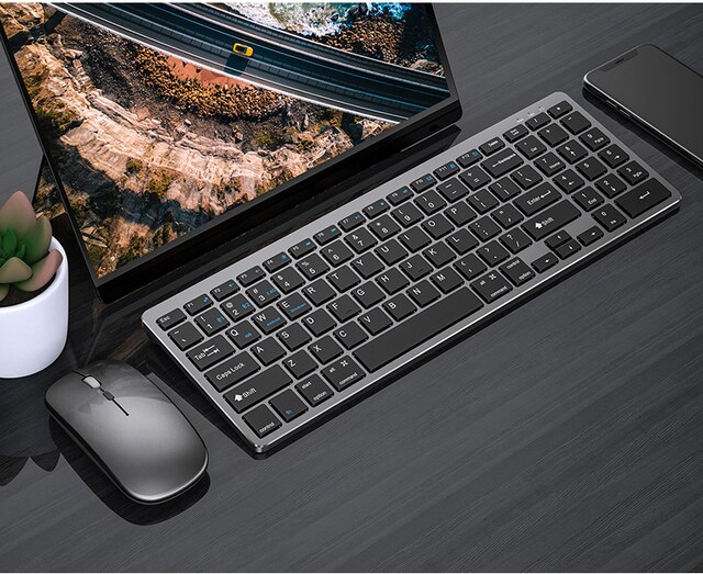 Zmyślony finalny tytuł: Przenośna bezprzewodowa klawiatura i mysz 2.4GHz z akumulatorem Bluetooth - idealne combo dla telefonu, tabletu, iPada i laptopa - Wianko - 19