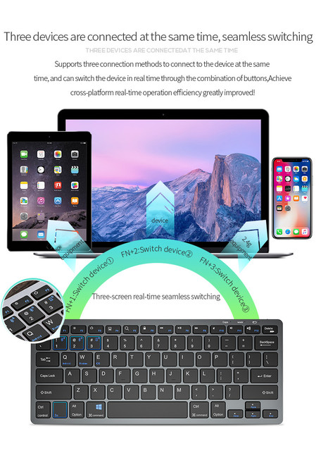 Zmyślony finalny tytuł: Przenośna bezprzewodowa klawiatura i mysz 2.4GHz z akumulatorem Bluetooth - idealne combo dla telefonu, tabletu, iPada i laptopa - Wianko - 9