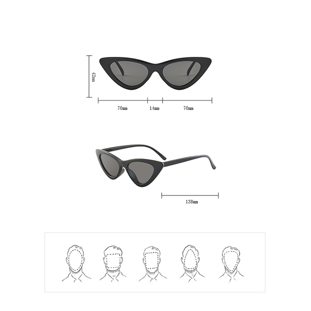 Kolorowe, polaryzacyjne okulary przeciwsłoneczne Cat Eye Vintage Designer dla kobiet i mężczyzn - Wianko - 3