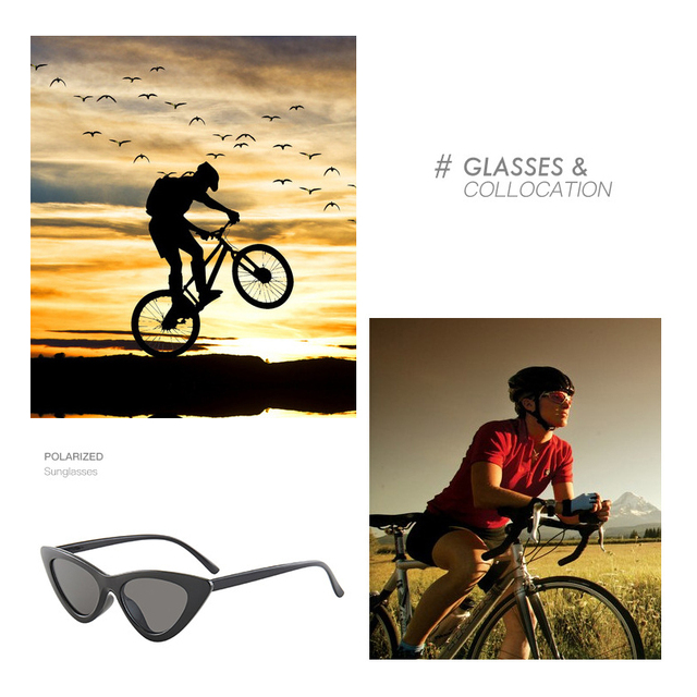 Kolorowe, polaryzacyjne okulary przeciwsłoneczne Cat Eye Vintage Designer dla kobiet i mężczyzn - Wianko - 2