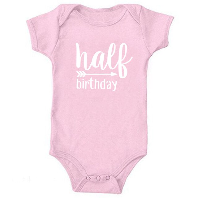 Body pół urodziny dla niemowląt - pół koszulka, pół body, neutralny prezent - Wianko - 8