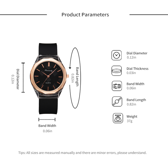 Zestaw 5 luksusowych bransoletek do zegarka dla kobiet 2021 z gumowym paskiem - Wianko - 36
