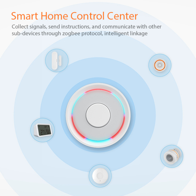 Hub inteligentny Tuya Zigbee – most do sterowania inteligentnym domem z aplikacją SmartLife, obsługiwany pilotem wielomodowym Alexa Google Home - Wianko - 5