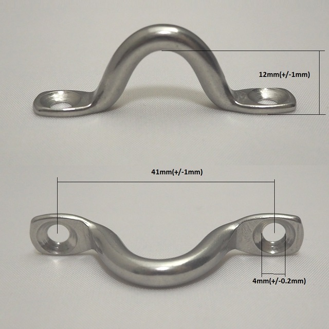 Zacisk stalowy AISI 316 do balustrad podmorskich z liną stalową o średnicy 5mm - Wianko - 1