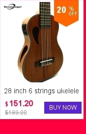 Ukulele elektryczne SevenAngel 21'' palisandrowy gryf, 4 struny, zgłoszeniowe dobranie ingmanowego wierzchołka świerkowego panelu - Wianko - 10