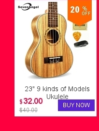 Ukulele elektryczne SevenAngel 21'' palisandrowy gryf, 4 struny, zgłoszeniowe dobranie ingmanowego wierzchołka świerkowego panelu - Wianko - 7