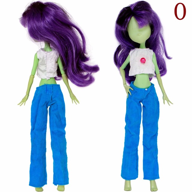 Monster High Doll - Stroje wysokiej jakości: topy, bluzka, spodnie, sukienka, spódnica - 10'' akcesoria dla lalek - Wianko - 3