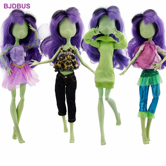 Monster High Doll - Stroje wysokiej jakości: topy, bluzka, spodnie, sukienka, spódnica - 10'' akcesoria dla lalek - Wianko - 1