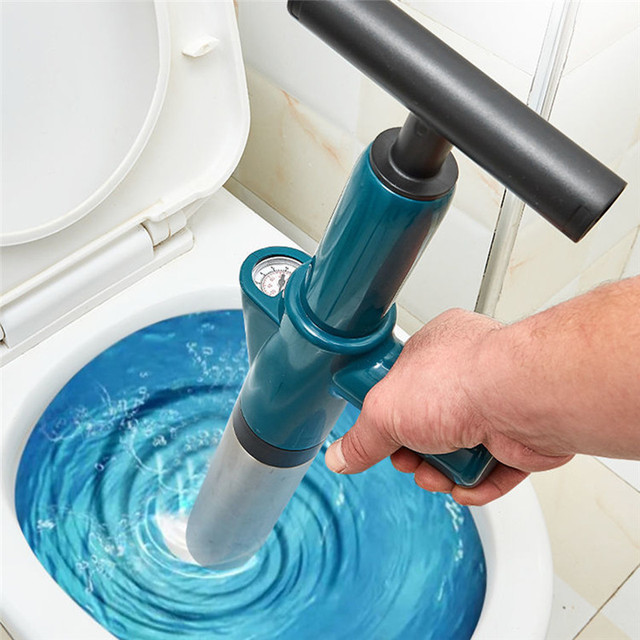 Pogłębiarka kanalizacyjna do toalet trzpienie wc wysokociśnieniowy udrażniacz Blaster Cleaner ręczne czyszczenie drewniaki D - Wianko - 11