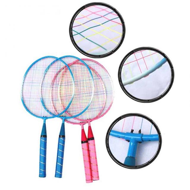 Młodzieżowe rakiety do badmintona dla dzieci zestaw z trzema piłkami - Wianko - 3