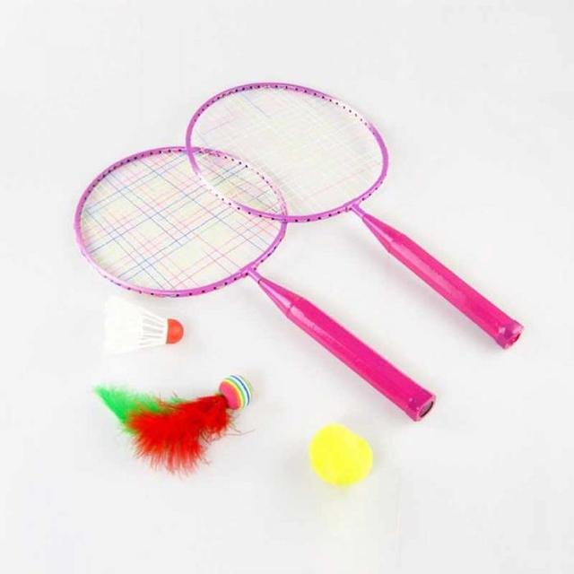 Młodzieżowe rakiety do badmintona dla dzieci zestaw z trzema piłkami - Wianko - 5