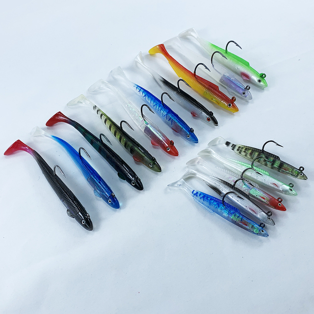 Miękka przynęta Glow Eel, 10g 15g 30g - idealna na ryby: Sea Bass, szczupak, Rockfish, Grouper, karpia - zlew główka jigowa Tackle - Wianko - 7