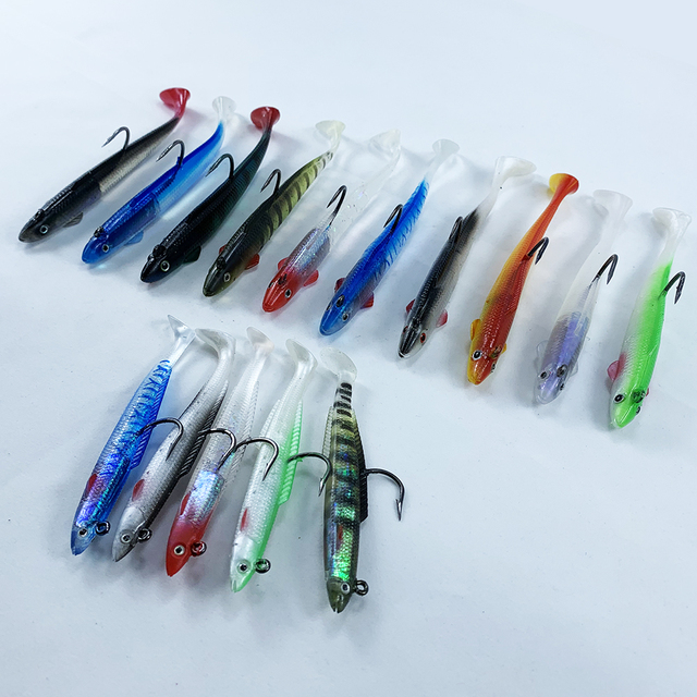 Miękka przynęta Glow Eel, 10g 15g 30g - idealna na ryby: Sea Bass, szczupak, Rockfish, Grouper, karpia - zlew główka jigowa Tackle - Wianko - 6