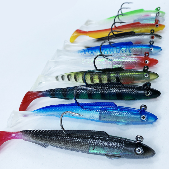 Miękka przynęta Glow Eel, 10g 15g 30g - idealna na ryby: Sea Bass, szczupak, Rockfish, Grouper, karpia - zlew główka jigowa Tackle - Wianko - 9