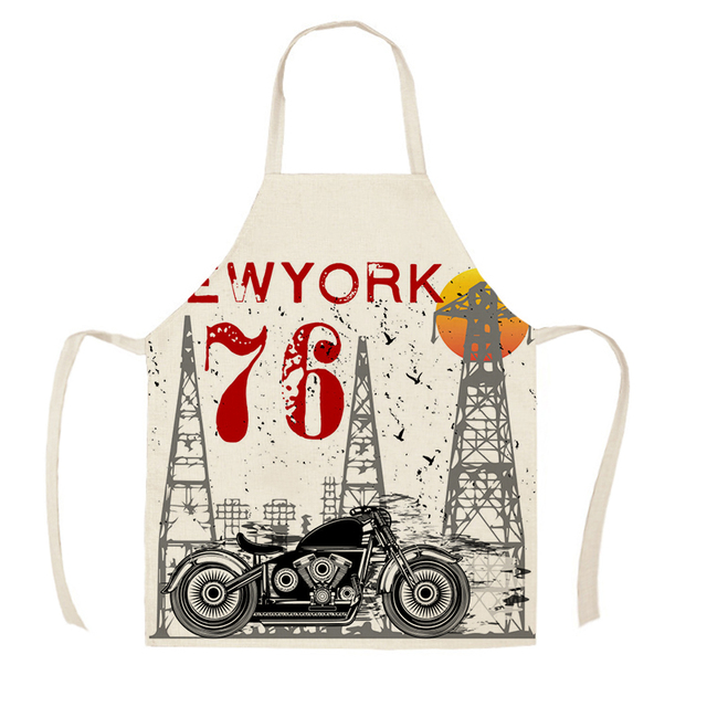 Fartuch kuchenny w stylu amerykańskim z motywem motocykla, dla mężczyzn i kobiet - Wianko - 20