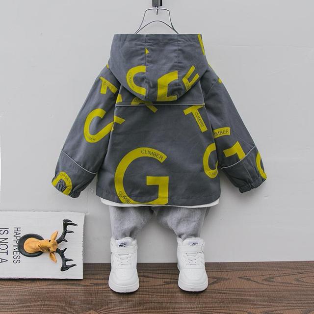 Nowa wiosenno-jesienna kurtka dla chłopców 2022 z kapturem w modnym koreańskim stylu i kamuflażem - Wianko - 4
