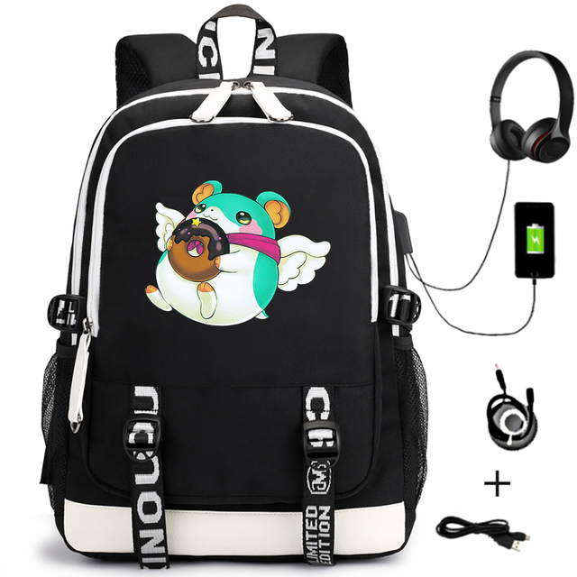 Plecak Anime Yu-Gi-Oh! z USB dla chłopców, młodzieżowy plecak podróżny na laptopa, unisex torba z kreskówką, idealna dla studentów i nastolatków - Wianko - 5