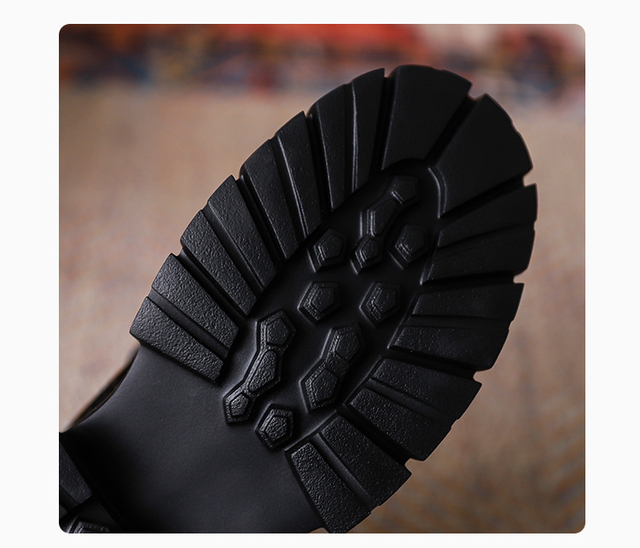 Mokasyny damskie Slip on 2021 brytyjskiego stylu, wysokiej jakości skórzane buty z mikrofibry, antypoślizgowe i wygodne, Lolita damskie platformy - Wianko - 9