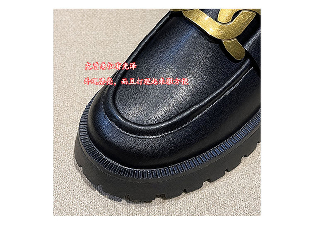 Mokasyny damskie Slip on 2021 brytyjskiego stylu, wysokiej jakości skórzane buty z mikrofibry, antypoślizgowe i wygodne, Lolita damskie platformy - Wianko - 14