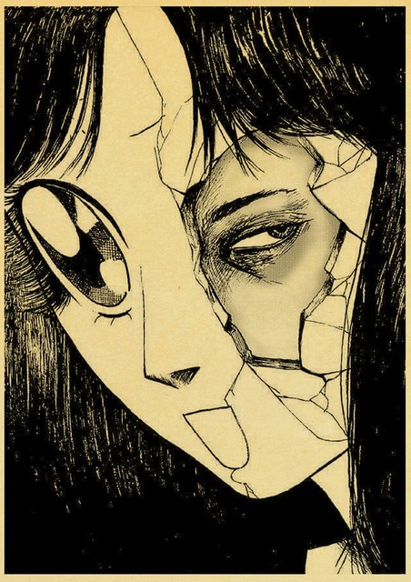 Plakat papierowy z japońskim animowanym horrorem Junji Ito w stylu vintagowym - ozdoba do domu czy pokoju - Wianko - 14