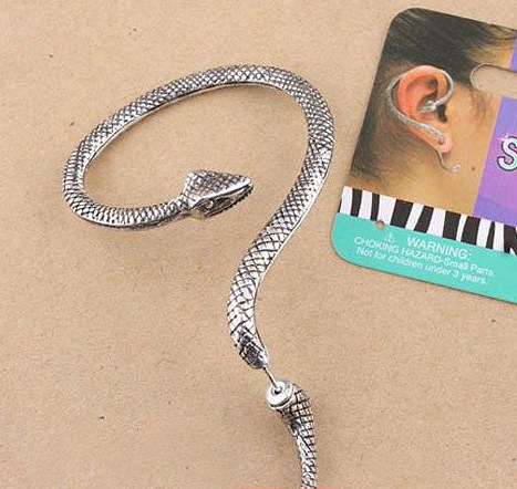 Męskie i damskie kolczyki z wężem  w nowoczesnym stylu hip hop, kręte kolczyki z dark series jewelry - Wianko - 39