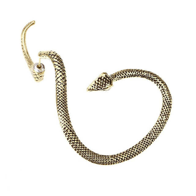 Męskie i damskie kolczyki z wężem  w nowoczesnym stylu hip hop, kręte kolczyki z dark series jewelry - Wianko - 20