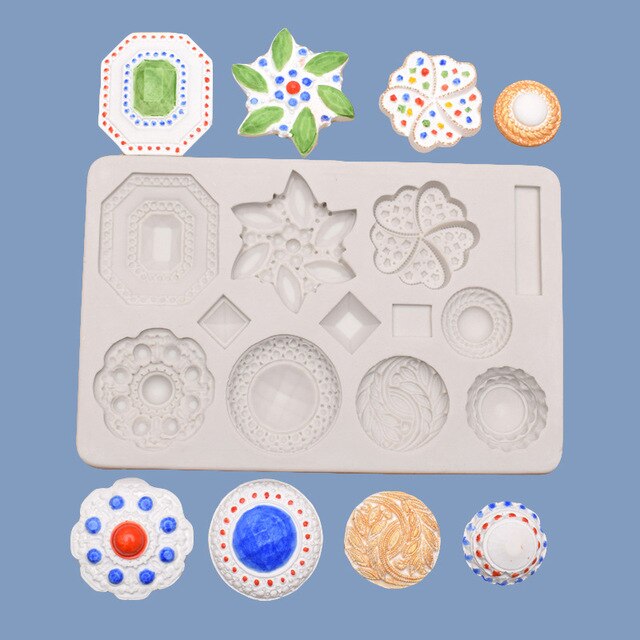 Formy silikonowe do ciast, 10 sztuk, DIY, masy cukrowej, czekolady, dekoracje, tworzenie biżuterii, pieczenia - Wianko - 2