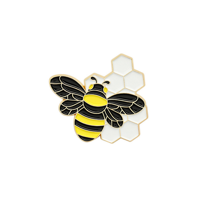 Broszka pszczoła z żółtym kreskówkowym motywem i emalią, idealna jako ozdoba na plecak lub biżuteria (HS_117) - Wianko - 6