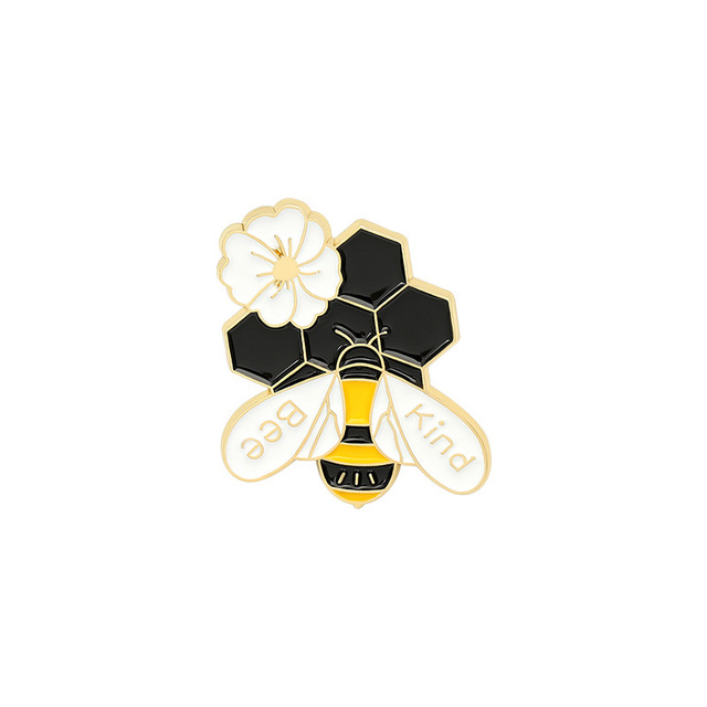 Broszka pszczoła z żółtym kreskówkowym motywem i emalią, idealna jako ozdoba na plecak lub biżuteria (HS_117) - Wianko - 4