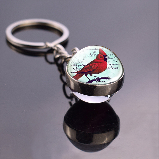 Brelok-piłeczka wisiorek ptak Hummingbird szklany - biżuteria do samochodu - Wianko - 7