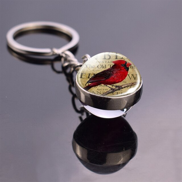 Brelok-piłeczka wisiorek ptak Hummingbird szklany - biżuteria do samochodu - Wianko - 8