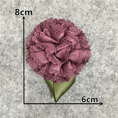 Tkanina matowa 3D z kwiatowymi kokardami - dekoracja domowa, idealna do rękodzieła i prezentów - Wianko - 11
