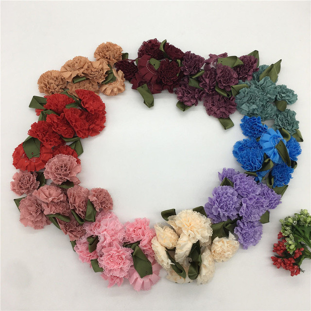 Tkanina matowa 3D z kwiatowymi kokardami - dekoracja domowa, idealna do rękodzieła i prezentów - Wianko - 4