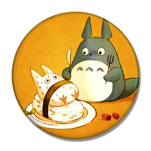 Broszka Totoro Tonari no Totoro - urocze i przydatne odznaka dla fanów, 58MM, okrągła ikona - Wianko - 17