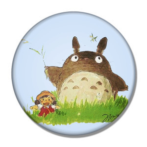 Broszka Totoro Tonari no Totoro - urocze i przydatne odznaka dla fanów, 58MM, okrągła ikona - Wianko - 9