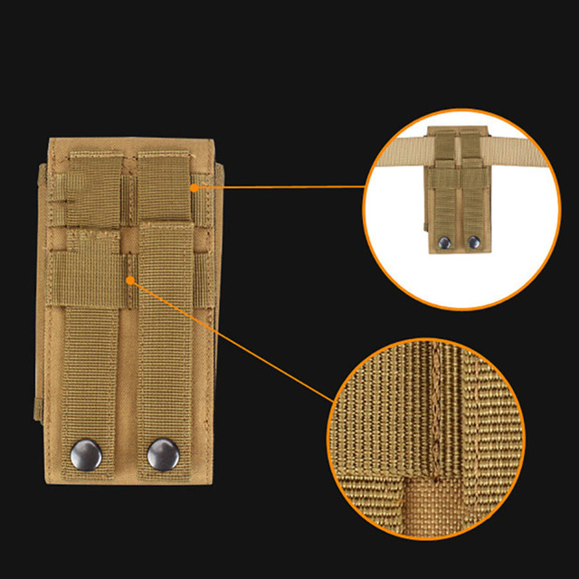 Torba myśliwska Camo Tactical Phone Holder - sportowy pas biodrowy EDC Outdoor, wodoodporna, wykonana z nylonu w kamuflażu - Wianko - 1
