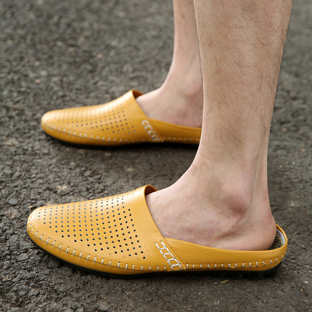 Luksusowe granatowe męskie skórzane buty na co dzień od marki Studded Penny - Wianko - 10