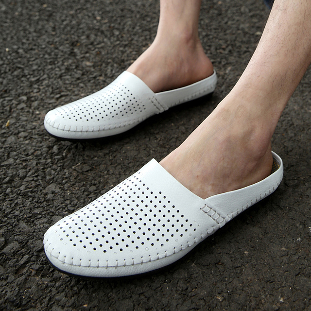 Luksusowe granatowe męskie skórzane buty na co dzień od marki Studded Penny - Wianko - 13
