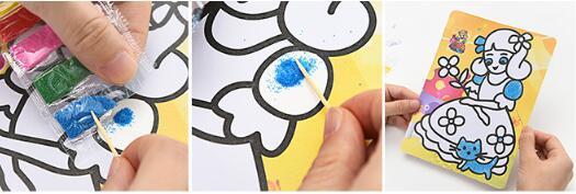 Magiczne Art Scratch Pad - 10/15 sztuk, torba, edukacyjna zabawka do rysowania dla małych artystów - Wianko - 14