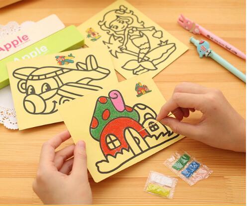 Magiczne Art Scratch Pad - 10/15 sztuk, torba, edukacyjna zabawka do rysowania dla małych artystów - Wianko - 13