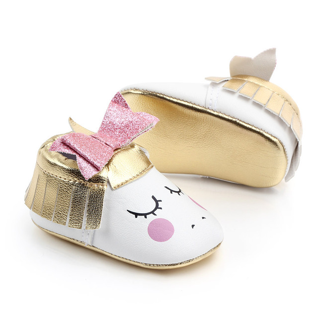Miękki, pluszowy but dla dziecka na pierwsze kroki - Maluch Dziewczynka Kwiaty Jednorożec 0-18M (2019) - Wianko - 17