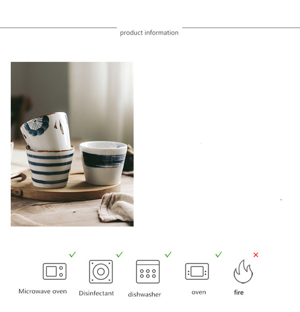 Ceramiczny kubek w stylu Retro, Vintage japoński - filiżanka na kawę i herbatę - Wianko - 3
