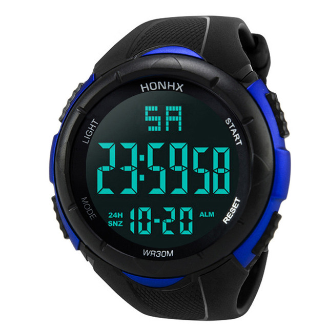 Luksusowy zegarek męski analogowo-cyfrowy z podświetleniem typu LED o sportowym charakterze i funkcji wodoodporności - rok 2021 - Wianko - 14
