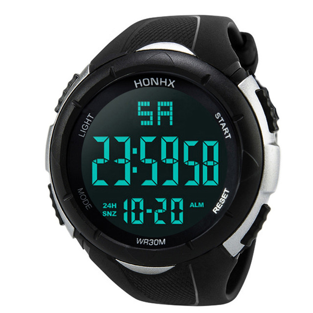 Luksusowy zegarek męski analogowo-cyfrowy z podświetleniem typu LED o sportowym charakterze i funkcji wodoodporności - rok 2021 - Wianko - 15